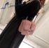 Valentino Rockstud Fur Bag 21cm pink